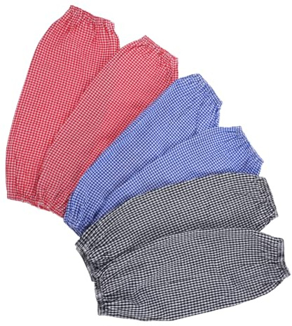 ULTECHNOVO 3pairs Cotton Kitchen Arm Sleeves Fouling Sleeves for Men Uv Sun Protection Oversleeves for Cooking Dish Washing Car Washing Gardening