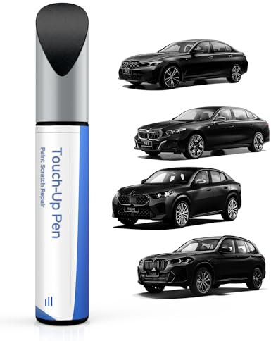 Peinture de retouche pour BMW Série 3/Série 5/X2/X3 2018/X4/X5 2018 - Correspondance exacte - Réparation des rayures et des éclats - Noir saphir métallisé (475)
