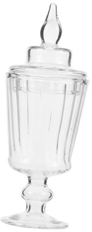 Amosfun Scale Miniature Dollhouse Candy Jars Glass Sugar Containers for Decor Photography Props