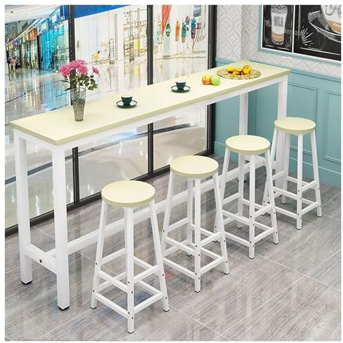 Moderner Esstisch aus weißem Ahorn, für Zuhause, Küche, Theke, 140 x 40 x 100 cm