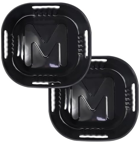 Moleath Accessori Friggitrice ad Aria in Silicone, 2 Pezzi Teglie Cestino Friggitrice ad Aria adatti per Philips Essential Airfryer 4,1L, Contenitori Riutilizzabile Quadrato