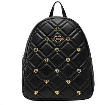 Love Moschino Rucksack Herz - Schwarz, mehrfarbig, Einheitsgröße