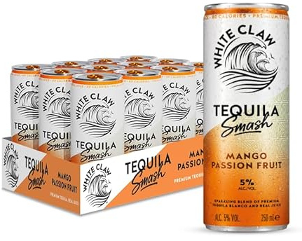 White Claw Tequila Smash Mango Passionfruit 12 x 250ml Cans 5% ABV