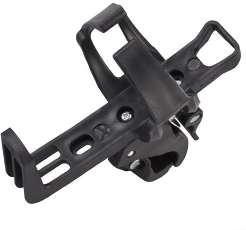 Porte-bidon de vélo avec support réglable pour fourches avant, tubes de descente et plus (Noir)