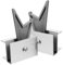 HOMSFOU Step Lock Kit Ladder Leveler Pair Stainless Steel Construction Easy Assembly for Extension Ladder