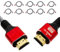 (Pack of 10) HDMI 2.1 Cable for 8K/4K TVs, 2m, 48Gbps, Dolby Vision, PS5, Xbox, For Samsung QLED, For LG OLED