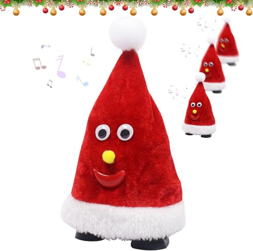 Singender Weihnachtsbaum, Weihnachtsbaum Kuscheltiere Plüsch, Elektronisches Weihnachtsspielzeug mit Musik, Laufen, Niedlich, Interessant Spielzeug für den Urlaub Weihnachtsdekoration Geschenk (A)
