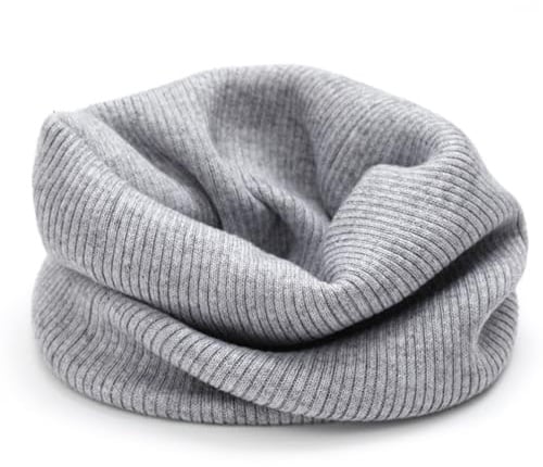 YWTAENOH Bufandas de cachemira para hombres y mujeres, calentador de cuello, bufanda de punto circular grueso infinito