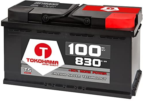 Tokohama 12V 100AH 830A/EN Autobatterie ersetzt 88Ah 90Ah 92Ah 95Ah T5-60038