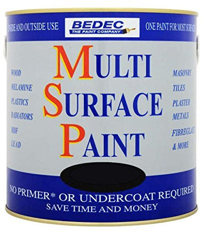 Bedec Multi Surface Paint Matt Black 5 Litre