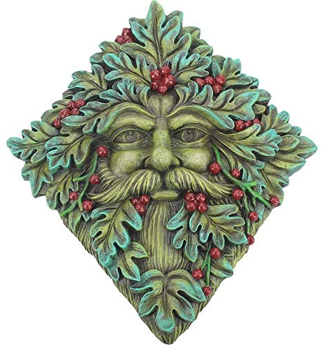 Nemesis Now Berry Beard Wall Plaque 24cm Green, Resin