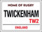 Ecool Home of rugby twickenham england funny quote retro shabby chic vintage style acrylic fridge magnet or can be used a a plaque