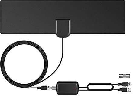A44C DVB-T2/DVB-T HD Antenne mit Signalverstärker, 30dB, 5m Kabel – Tragbare Innenantenne für HD TV, DAB/FM Radio und Autoradio
