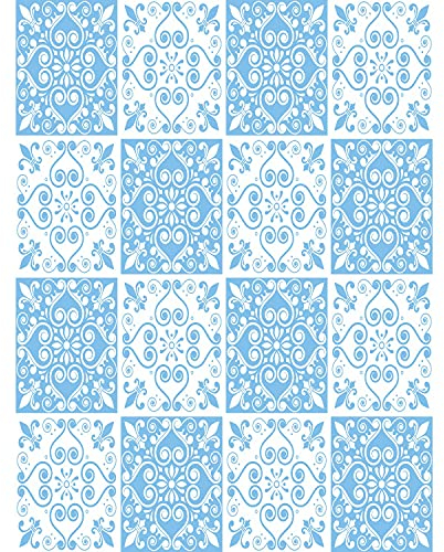 FoLIESEN Fliesenaufkleber für Bad, Küche, Badezimmer - Fliesen-Folie selbstklebend - Klebefliesen Patchwork No.5, .:15x20 cm / 16-tlg. Set