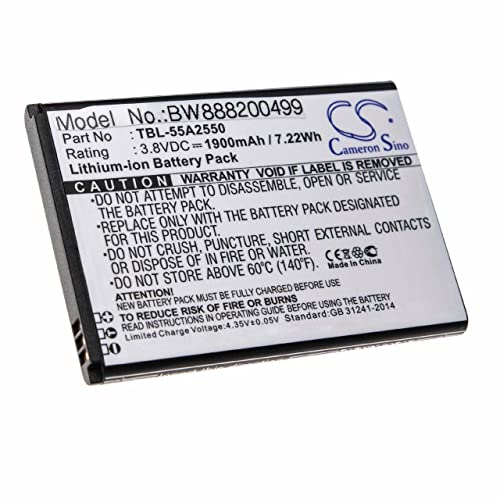 vhbw Batterie Remplacement pour TP-Link TBL-55A2550 pour routeur Modem hotspots (1900mAh, 3,8V, Li-ION)