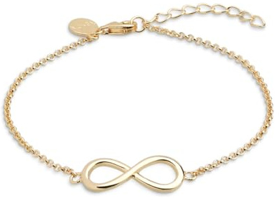 XENOX® Infinity Armband - Damen Armband aus hochwertigem 925/- Sterlingsilber mit Infinity-Anhänger