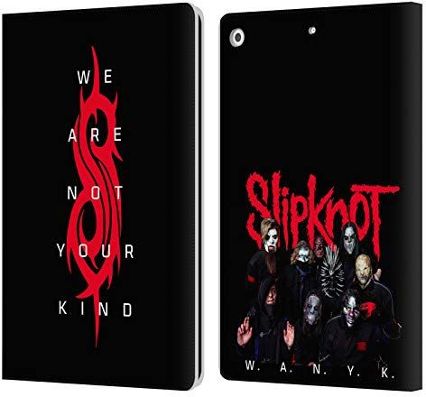 Head Case Designs Licenza Ufficiale Slipknot Logo We Are Not Your Kind Custodia Portafoglio in Pelle Compatibile con Apple iPad 10.2 2019/2020/2021