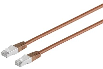 S/CONN maximum connectivity Patchkabel, cat. 5e, SF/UTP, braun, 5,0m