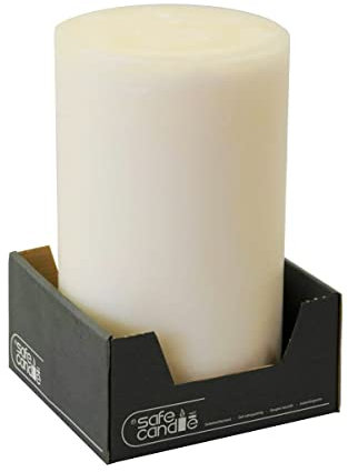 Mehrdochtkerze 3 Docht Kerze XXL Groß Riesen Stumpenkerze Adventskerzen Woll Weiß in 2 Größen mit 15 cm Durchmesser Made in Germany Bis zu 160 Stunden Brenndauer (15x15 CM)