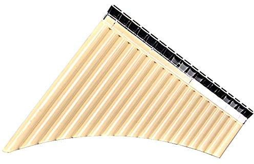 Flûte de Pan, 18 Pipes Pan Pipe Instrument Clé de C,Flûte de Pan portable Cadeaux appropriés pour les débutants