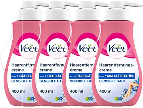 Veet Sensitive Haarentfernungscreme (400ml (4er Pack))