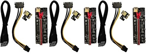 Mobestech 3sets Pci-e to Extender Adapter Card for Graphic Card Riser Pcie to Riser for Gpu Upgrade in Build