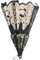 Oilmal Black Spanish Style Dance Party Wedding Lace Silk Folding Hand Held Flower Fan