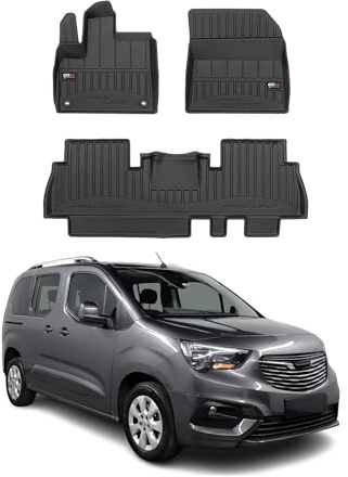 OMAC Fußmatten für Opel Combo 2018-2024 TPE 3X Schwarz
