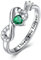 CRYSLOVE Unendlichkeit Ringe Für Frauen 925 Sterling Silber Infinity Geburtsstein Verstellbar Promise Verlobungsring Herz Zirkonia Trauringe Damenring,Damen Schmuck