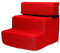 F Fityle Scale per Cani da Compagnia, rampa Lavabile, Rivestimento Antiscivolo, Rimovibile per Divano da Interno, Rosso