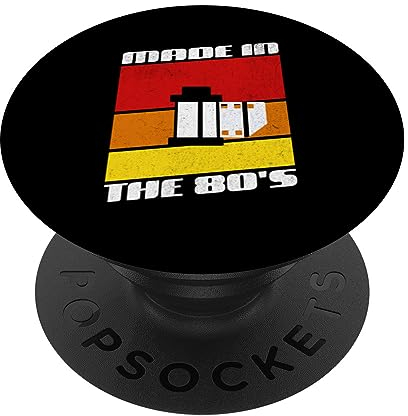 Vintage Made in the 80s Retro Kamera Film Rolle 80er 90er Jahre PopSockets mit austauschbarem PopGrip