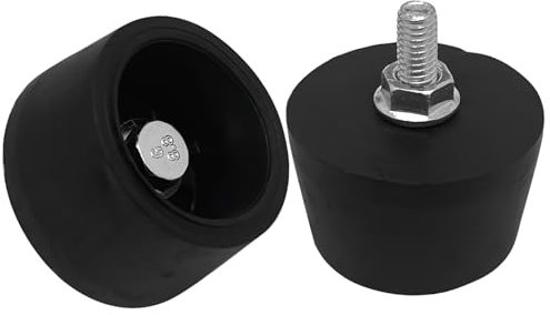 4pcs Air Compressor Rubber Feet, Oil-Free Machine Shock Feet Pad with M8 Screws and Nuts