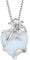 YL Herz Opal Halskette 925 Sterling Silber Lilie Anhänger Weiß Opal Schmuck Geschenke für Damen Mutter Freundin