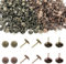 400 Stk Polsternägel, Daisy Nagelkopf, Thumbtacks Kopfnägel, Metall Ziernägel, Antik Dekor Nägel, Tags Dekorative Tack Stud, Bronze Polsterung Nägel für Tags, Möbel, Sofa（mit Gemustert）
