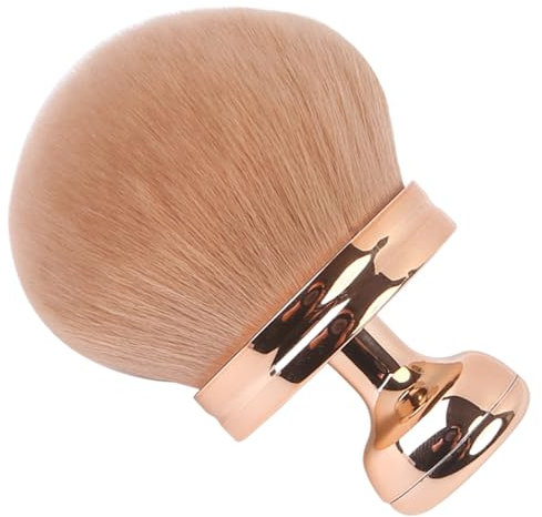 Brosse autobronzante ovale de 7,1 cm de diamètre. Grande brosse pour le corps, applicateur de crème solaire doux et réutilisable pour le maquillage des jambes, bras, visage, corps, or rose, brosse aut