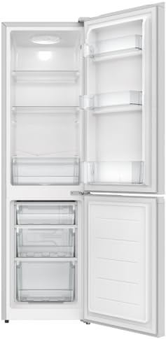 SIA SFF15144WE 60/40 Split Freestanding 165L Combi Fridge Freezer in White, 4* Freezer Compartment, E Rated, Reversible Doors, Adjustable Shelves, 2 Years Parts & Labour Guarantee