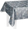 LILENO HOME Tischdecke abwaschbar als Meterware 240x140cm (Schnittkante) in Allium grau Motiv - Wachstuchtischdecke wasserabweisend ideal als Tischtuch o. Tischläufer für Bierzeltgarnitur