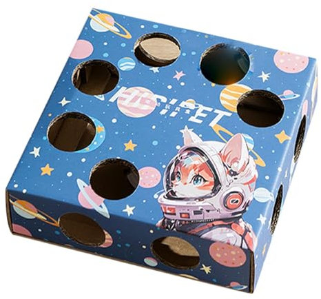 Generico Cat Puzzle Box Toy, Electric Cat Feather Toys, Interactive Whack-a-Mole Kitten Toys, Engaging Indoor Puzzle Toys for Cats, Fun Cat Activity Toy, Electric Cat Puzzle Box Toy