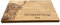 Personalised 30cm Solid Oak Highland Cow Rectangular Chopping Serving Board - Engraved with Any Message