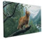 druck.de Keilrahmen - Katzen und Hunde Motive - Wandbild auf Künstler Leinwand – Hochwertiger Kunstdruck - 2cm Holzrahmen mit 280g Canvas - Abenteuerkatze, 30x20 cm - Quer