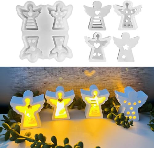 Skeadex Silikonformen Gießformen Engel, Silikonform Engel Silikonform Ostern Gießformen Silikon Gießform Engel Gips zum Gießen Gießform Ostern Giessform Silikon für DIY Ostern Handwerk