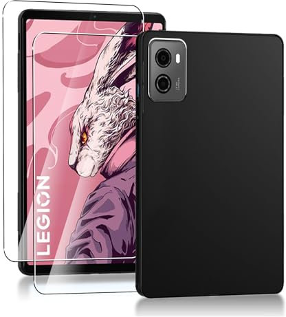 carinacoco Case for Lenovo Legion Tab Y700 2023 8.8 inch with 2 Tempered Glass Screen Protector, Ultra-Thin Soft TPU Protective Cover, Lightweight Flexible Silicone Matte Shockproof Rugged Back Cover