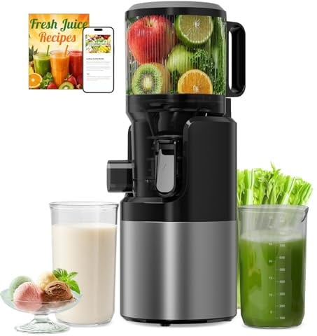 XTKKGFBIR SJ-068 Extracteur de Jus, Goulotte XL 152mm, Haut Rendement
