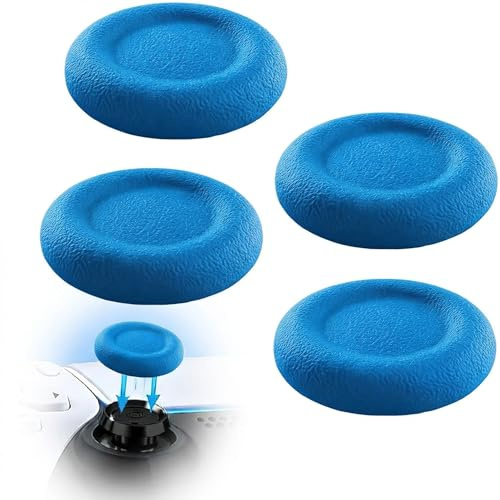 MatoSan Thumbstick ersättningskåpor av silikon, uppsättning om 4, kompatibla med PS5, PS4, Xbox Series, 8BitDo Controller, halkfritt grepp för mer exakt styrning, skyddskåpor för analoga spakar