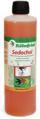 Röhnfried Sedochol 500ml Liver Supplement for Birds, Pigeon Protector, Detoxifies Blood and Liver, Promotes Muscle Growth and New Feather Formation