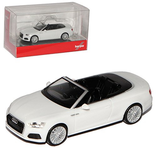 Herpa A-U-D-I A5 II Cabrio Ibis Weiss 2. Generation Ab 2016 H0 1/87 Modell Auto