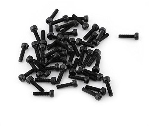 M3 4-50mmTornillos Hexagonales Tornillo de Cabeza de Caquillo Hexagonal Tornillos Acero de Carbono 12.9 Tornillo de Rosca Completa Acabado Liso(M3×12mm-50pcs)