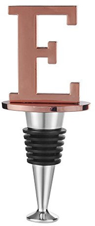 Miicol Wine Stopper, Prosecco Stopper, Wine Bottle Stopper, Personalised Champagne Stopper, Rose Gold Wine Accessories, Wine Lovers Gift, Monogram Gift, Letter E
