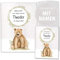 OLGS U-Heft Hüllen 3-teilig Set | Baby Tiere | Hochwertige Hüllen für Kinder Untersuchungsheft & Impfpass | Geschenkidee personalisierbar mit Namen, Geburtsdatum (Uhefthülle Set personalisiert, Bär)