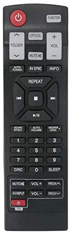 VINABTY AKB73575431 AKB73575422 Telecomando compatibile con LG Sound Bar S34a2-d NB5540 NB4542 NB3540 LAP440